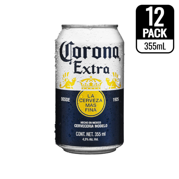 Cerveza Corona Extra Lata 355 ml - 12 pack
